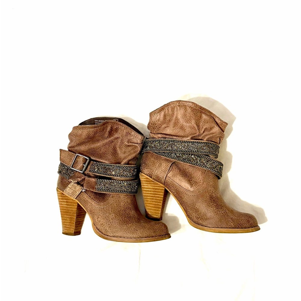 Not Rated Tan Bling Boots